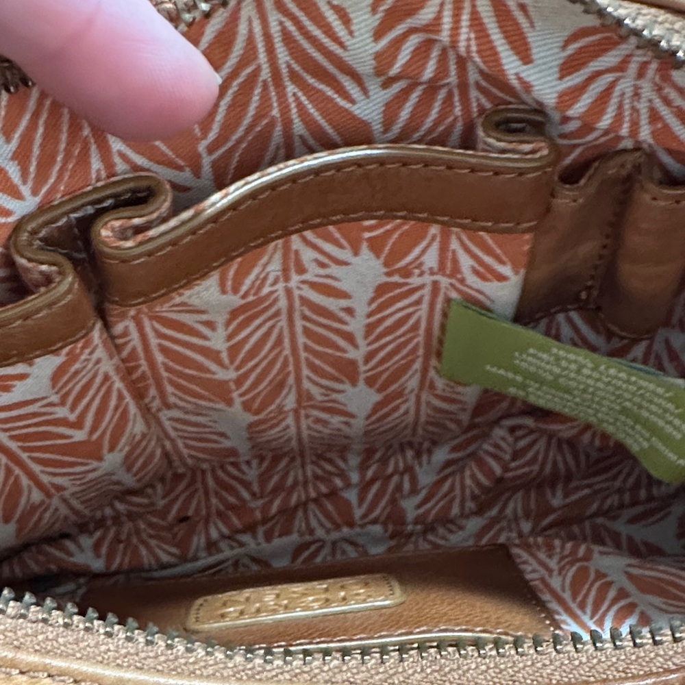 Sigrid Olsen Cognac Brown Leather Hobo with Tassel Accent - Picture 4 of 16